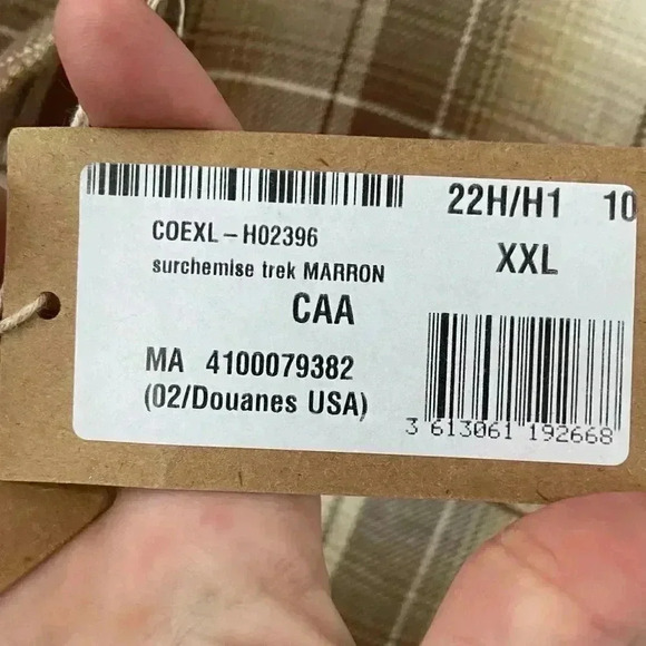 NWT A.P.C. Trek Cotton-Blend Flannel Overshirt size XXL - Picture 7 of 12